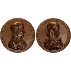 Austria Brozne Medal 50th Anniversary of Archduke Joseph as Palatine in Hungary 1846