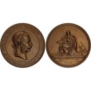 Austria Medal Visit of the Emperor in Egypt on the Occasion of the Opening of the Suez Canal 1869