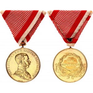 Austria - Hungary Bravery Gold Medal DER TAPFERKEIT I Class 1914 - 1916