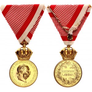 Austria - Hungary Military Merit Medal Signum Laudis WM War Ribbon