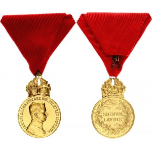 Austria - Hungary Military Merit Medal Signum Laudis Civil Ribbon