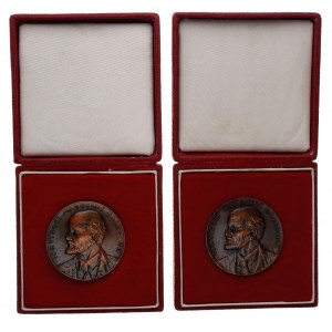 Czechoslovakia Lot of 2 Medals 100 Years Since Lenin's Birthday 1970