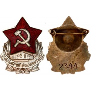 Czechoslovakia Badge The Best Worker