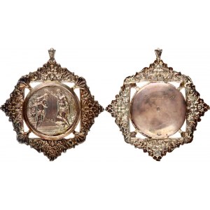 Europe Neck Christian Silver Medal 1890