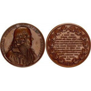 France Silver Medal Death of Charles Maurice Talleyrand-Péricord Politician and Diplomat 1838