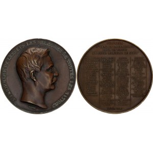 France Medal 'International Congress for visiting the Suez Canal' by J.A. Barre  1865