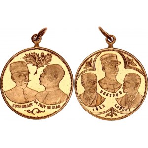 France Brass Historical Medal 1899