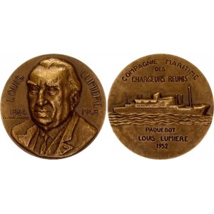 France Bronze Medal Compagnie Maritimes des Chargeurs Réunis Louis Lumière 1952