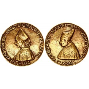 Italy Gold-plated Bronze Medal Dogaressa Giovanna Dandolo 1457