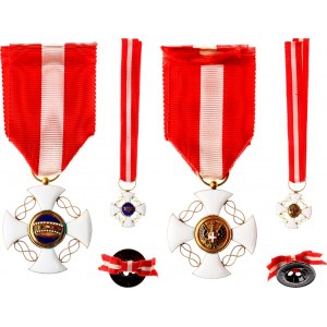 Italy Order of the Crown Knight Cross with Miniature
