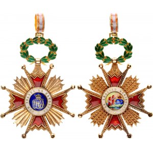Spain Order of Isabel Commander Badge 1875  - 1931