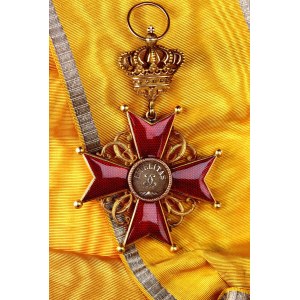 German States Baden House Order of Fidelity Grand Cross Badge with Sash 2nd Model 1877 - 1897