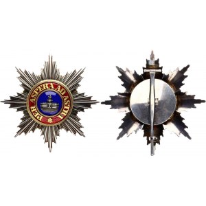 German States Mecklenburg - Schwerin Order of Wendish Crown Breast Star for Grand Cross Collectors Copy