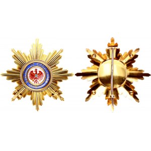 German States Prussia Order of Red Eagle Breast Star for Grand Cross with Swords