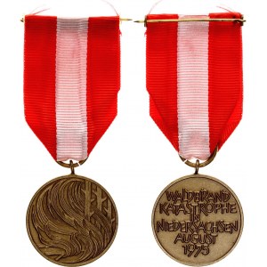 Germany - FRG Medal of Lower Saxony Medal for Forest Fire Disaster 1975