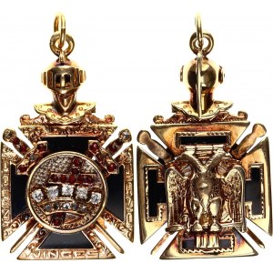 World Masonic Knights of the Temple Neck Badge 32 Degrees