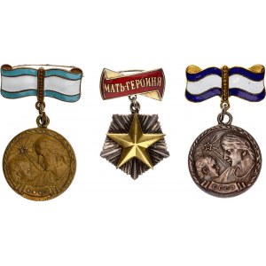 Russia - USSR Motherhood Medals and Order 1944