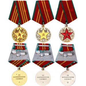 Russia - USSR Medal for Impeccable Service 1-2-3 Class 1957