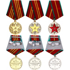 Russia - USSR Medal for Impeccable Service in Army Forces 1-2-3 Class 1957