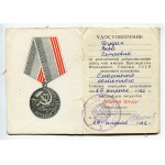 Russia - USSR Medal Bar with 8 Medals 1945  - 1970