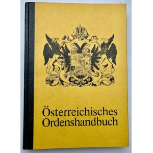 Literature Austrian Orders Book 1974