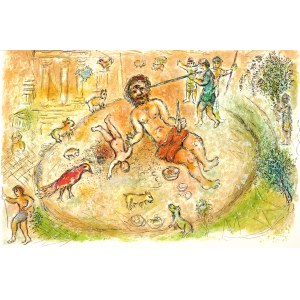 Marc Chagall (1887-1985), Polifem, z cyklu: Odyseja