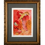 Marc Chagall (1887-1985), Scena biblijna: Ruth zbierająca kłosy zbóż