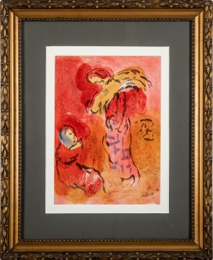 Marc Chagall (1887-1985), Scena biblijna: Ruth zbierająca kłosy zbóż
