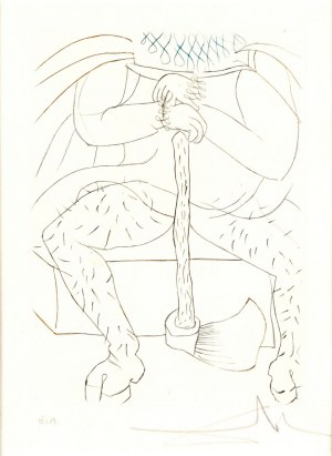 Salvador Dalí (1904-1989), Henryk VIII, z cyklu: Dużo hałasu o Szekspira (Szekspir II), 1970/71