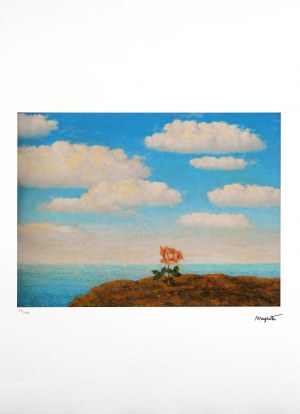 René François Ghislain Magritte (1898-1967), Róża na morskim wybrzeżu