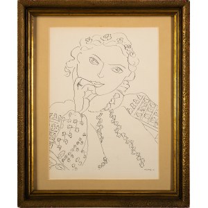 Henri Matisse (1869-1954), Kobieta w kwiecistej bluzce