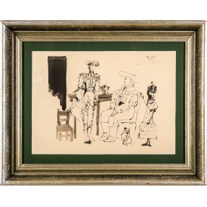 Pablo Picasso (1881-1973), Dwóch pikadorów i kobieta