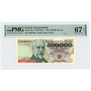 500 000 złotych 1993 - seria Z - PMG 67 EPQ