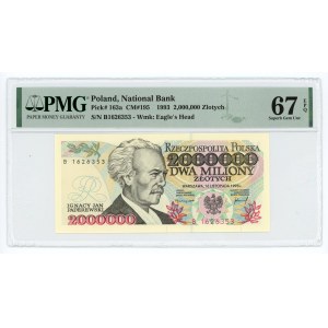 2 000 000 złotych 1993 - seria B - PMG 67 EPQ