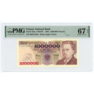 1 000 000 złotych 1993 - seria M - PMG 67 EPQ
