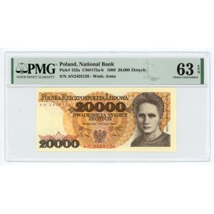 20 000 złotych 1989 - seria AN - PMG 63 EPQ