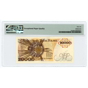 20 000 złotych 1989 - seria AN - PMG 63 EPQ