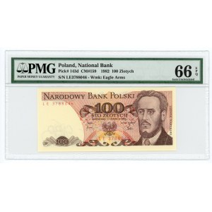 100 złotych 1982 - seria LE - PMG 66 EPQ