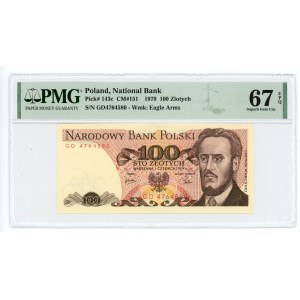 100 złotych 1979 - seria GD - PMG 67 EPQ