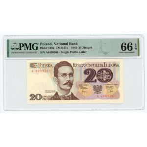 20 złotych 1982 - seria A - PMG 66 EPQ