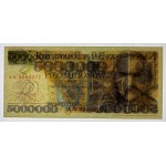 REPLIKA - 5 000 000 złotych 1995 - seria AN 0000072