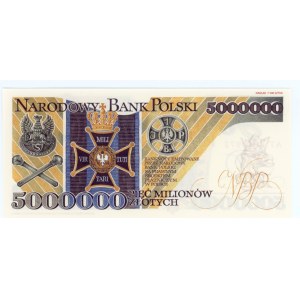 REPLIKA - 5 000 000 złotych 1995 - seria AP 0000072