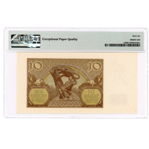 10 złotych 1940 - seria J - PMG 66 EPQ