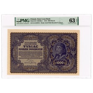 1000 marek 1919 - III Serja A - PMG 63 EPQ