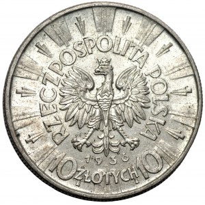 II RP - 10 złotych 1936 - Józef Piłsudski Urzędowy