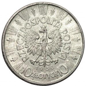 II RP - 10 złotych 1936 - Józef Piłsudski Urzędowy