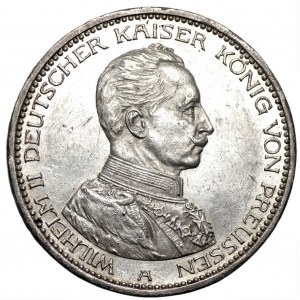 NIEMCY - Prusy - Wilhelm II, 5 marek 1914 (A) 25-lecie Panowania