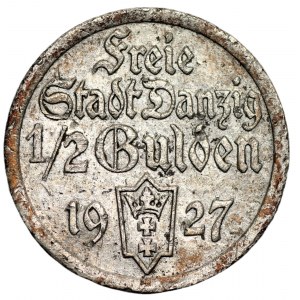 Wolne Miasto Gdańsk - 1/2 guldena 1927