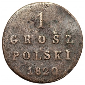 Królestwo Polskie - Aleksander I (1801-1825_ - 1 grosz polski 1820 (I-B) Warszawa