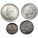 Zestaw monet srebrnych 4 sztuki - 1915-1947